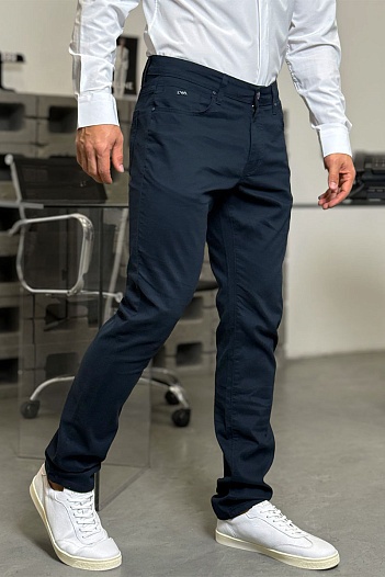 Мужские тёмно-синие джинсы Emporio Armani   