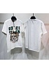 Белая оверсайз футболка Gucci Tiger logo print
