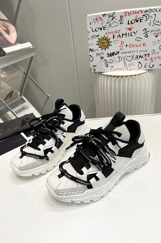Комбинированные кроссовки Dolce & Gabbana Space - White / Black