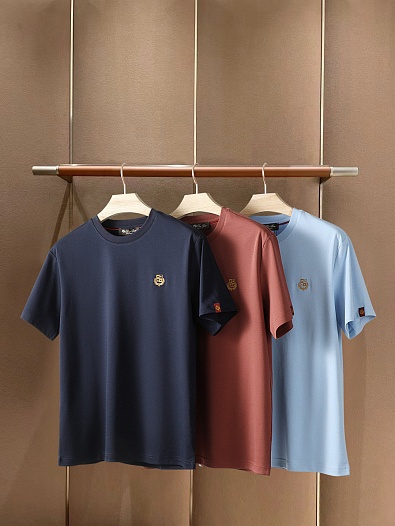 Мужская футболка Loro Piana Premium - Brick Red   