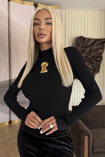 Женский лонгслив Schiaparelli Premium - Black   