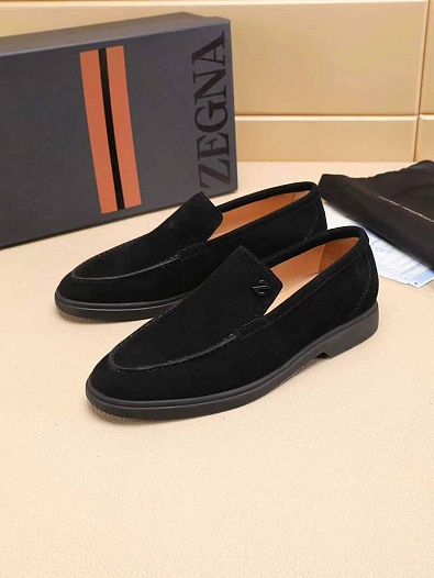 Мужские замшевые лоферы Ermenegildo Zegna   