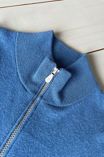 Кашемировый свитер Brunello Cucinelli Premium - Lake Blue   