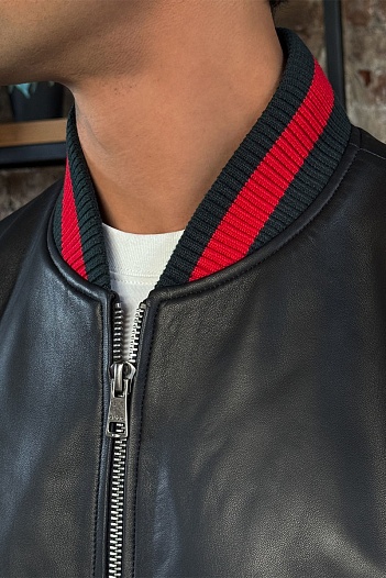 Кожаная куртка Gucci premium   