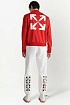 Мужской красный костюм Off-White Arrow logo-print