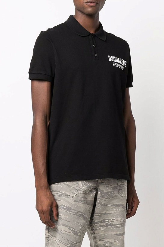 Мужское поло Dsquared2 Ceresio 9 Milano - Black