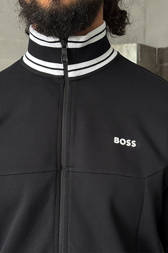 Кофта на молнии чёрного цвета Hugo Boss