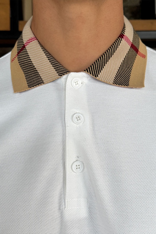 Мужское поло Burberry Premium - White