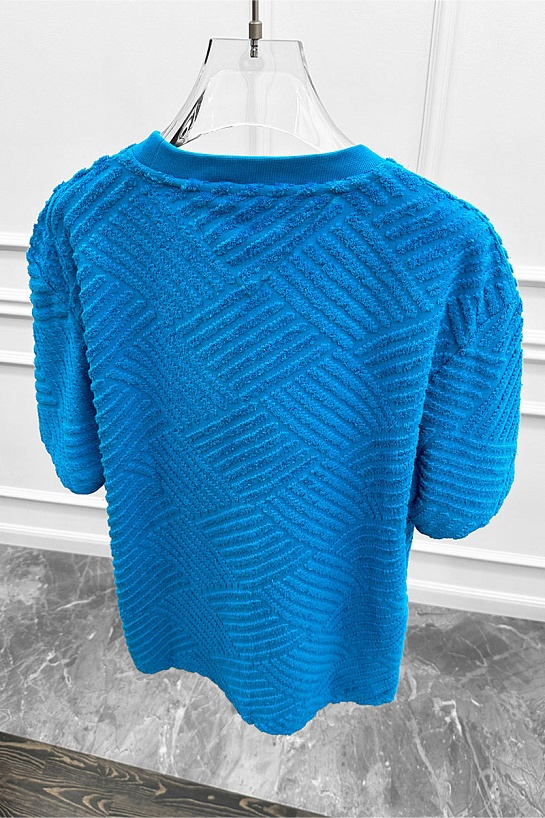 Синяя оверсайз футболка Bottega Veneta