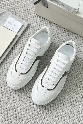 Женские замшевые кроссовки Brunello Cucinelli premium   