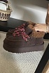 Женские замшевые ботинки с мехом UGG Funkarra Cabin Cuff - Brown