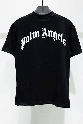 Чёрная футболка Palm Angels Broken Palm print   