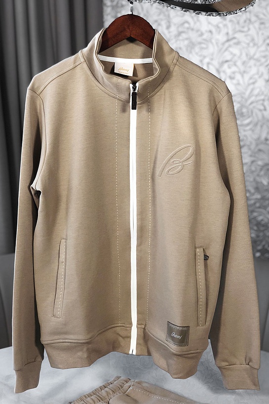 Мужская кофта Brioni бежевого цвета