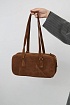 Замшевая сумка Prada 31x16 см