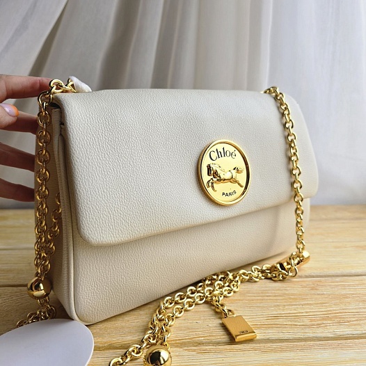 Кожаная сумка Chloe 28x17 см   