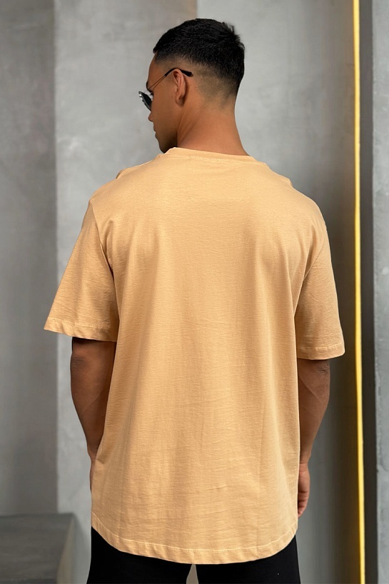 Бежевая оверсайз футболка Givenchy Barbed Wire-print