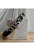 Кожаный чёрный ремень Versace (длина 90 / 95 см)