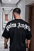 Чёрная оверсайз футболка Palm Angels