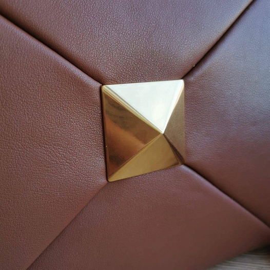 Женская сумка Valentino One Stud 25x23 см - Brown   