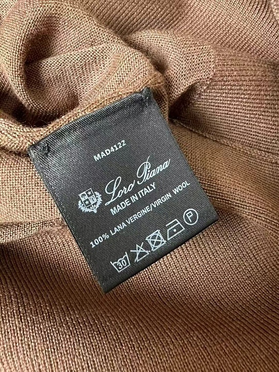 Поло с длинным рукавом Loro Piana Premium - Caramel