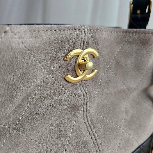 Женская комбинированная сумка Chanel 36x26 см   