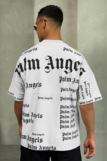 Белая оверсайз футболка Palm Angels Ultra Logo   