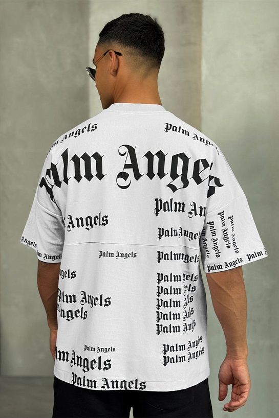 Белая оверсайз футболка Palm Angels Ultra Logo