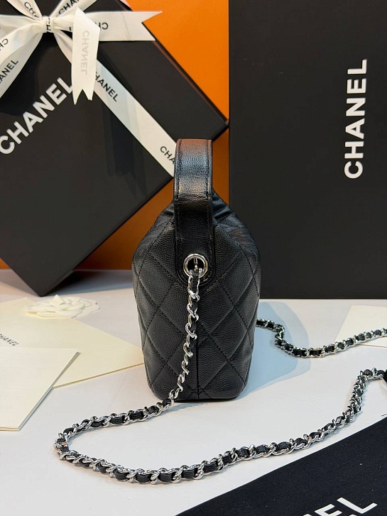 Кожаная сумка Chanel premium 18x12x6 см