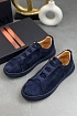 Замшевые кроссовки Zegna Triple Stitch