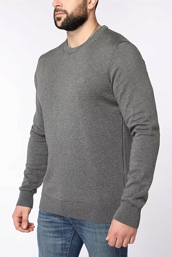 Мужская серая кофта Armani Exchange   