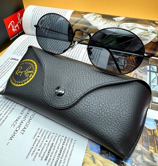 Солнцезащитные очки Ray-Ban Oval Metal - Black