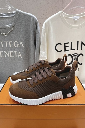 Женские кроссовки Hermes Bouncing  premium - Brown   