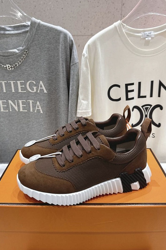 Женские кроссовки Hermes Bouncing  premium - Brown