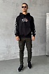 Мужское чёрное худи Off-White Graffiti Arrows Logo