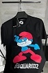 Чёрная футболка Dsquared2 smurfs graphic-print