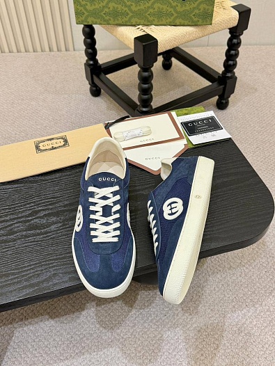 Мужские кроссовки Gucci G75 - Blue   