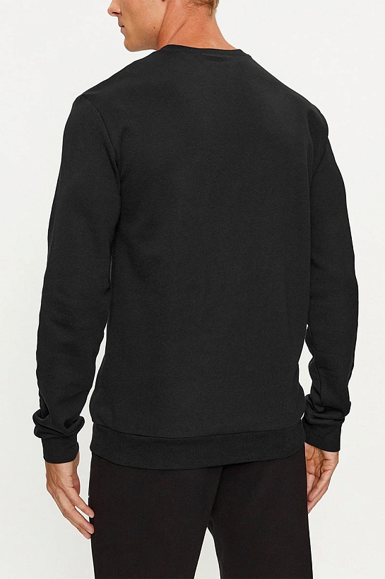 Мужской чёрный свитшот Emporio Armani logo-print