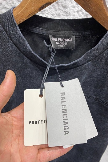Светло-зелёная оверсайз футболка Balenciaga   