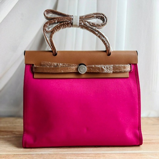 Женская сумка Hermes HerBag 30x25 см - Pink   