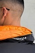 Утеплённая куртка Moncler Peuplier logo-patch - Orange / Black