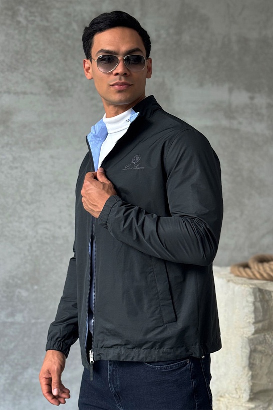 Двусторонняя ветровка Loro Piana - Black / Blue