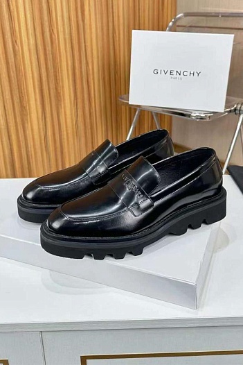 Кожаные ботинки Givenchy чёрного цвета   