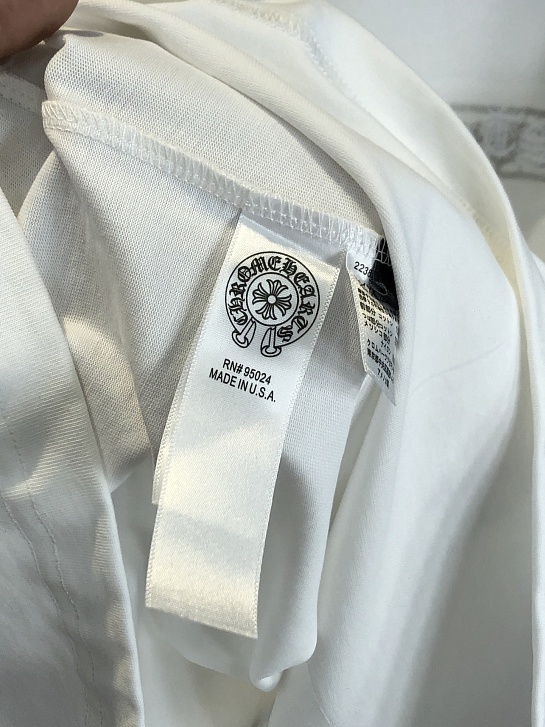 Белая оверсайз футболка Chrome Hearts Premium