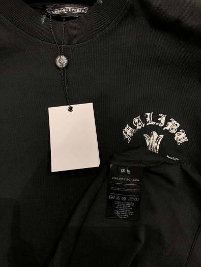 Мужская серая футболка Chrome Hearts   