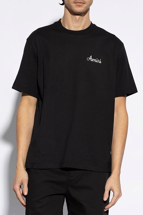 Мужская чёрная футболка Amiri Lanesplitters