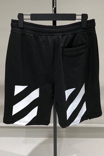 Мужские чёрные шорты Off-White "Pascal Painting"   