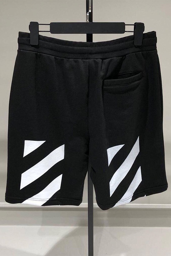 Мужские чёрные шорты Off-White "Pascal Painting"