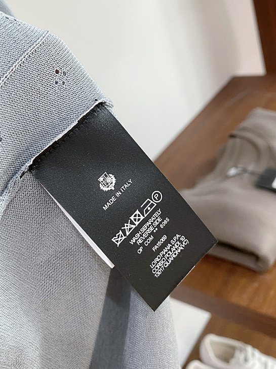 Мужское синее поло Loro Piana premium