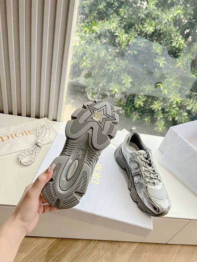 Женские кроссовки Dior Chrono Premium - Grey   