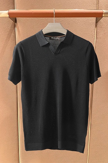 Мужское поло Loro Piana premium - Black   